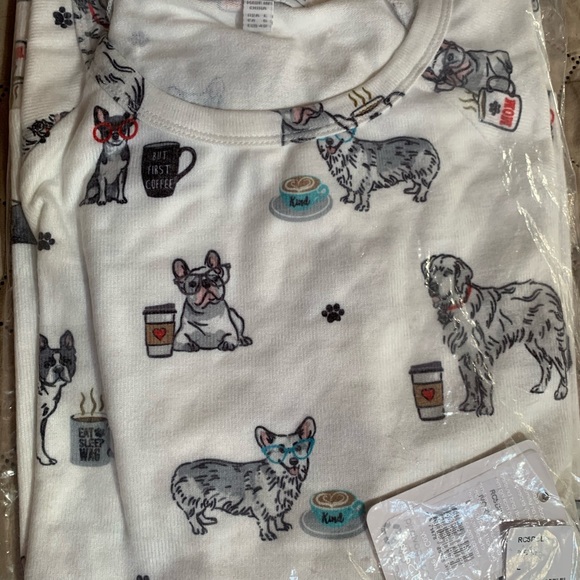 NWT women size L, PJSalvage dog print soft pajama top! Adorable motif! - Picture 4 of 9